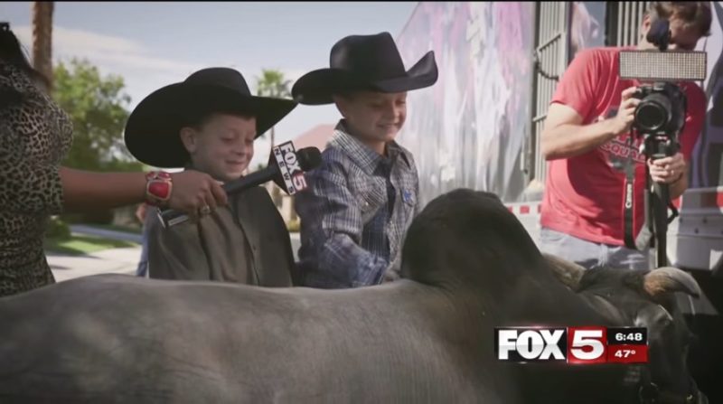 Una visita sorpresa de su héroe rompe la fantasía del niño vaquero de 10 años... Video adjunto...