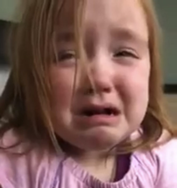 Porque "No Puede Dejar de Soñar con Waffles", un niño pequeño se lanza en una divertida diatriba.