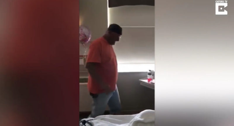 Abuelo emocionado conoce a su nuevo nieto cuando su hija confiesa una verdad impactante.