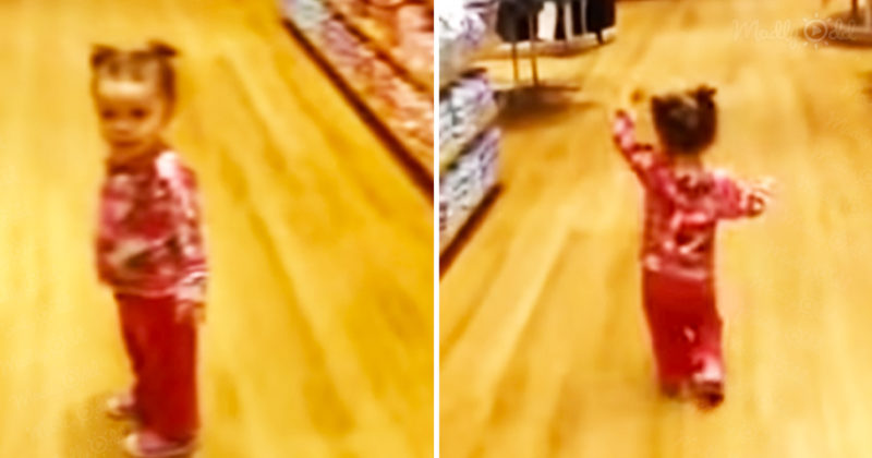 "Niña pequeña encuentra un divertido vacío en la regla de no correr."