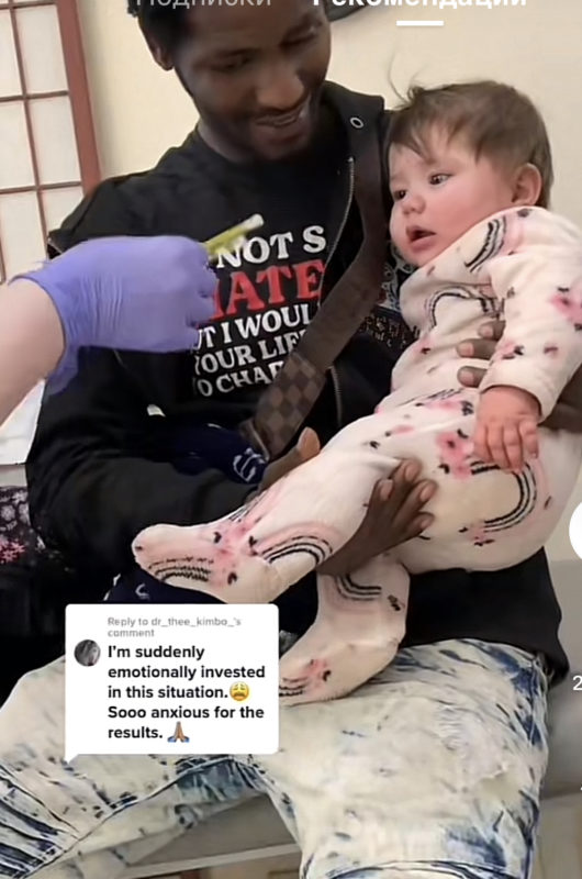 "Una madre comparte una foto de su bebé y su pareja en un intento de establecer similitudes; las personas lo persuaden para que se someta a una prueba de ADN en su lugar."