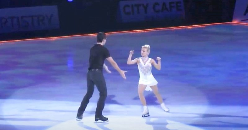Absolutamente impresionante: Patinadores artísticos cautivan a la audiencia con su actuación de "Sound of Silence".