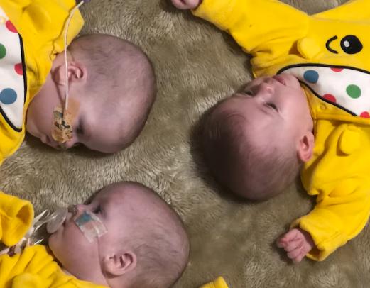 Los trillizos nacidos prematuramente superaron con éxito todas las dificultades y finalmente fueron dados de alta del hospital, regresando a casa.