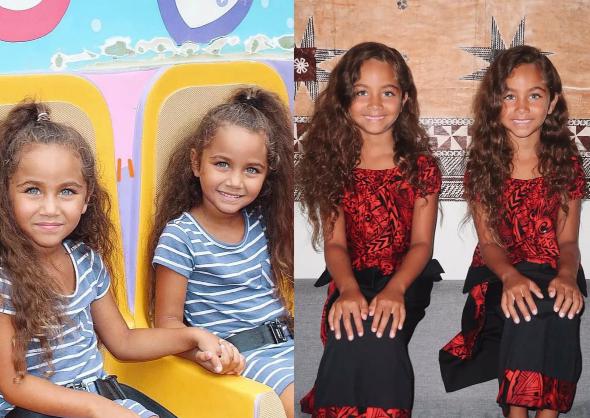 Atractiva pareja multirracial y sus dos hijas gemelas conquistan a millones de usuarios.