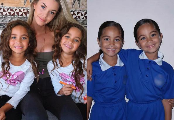 Atractiva pareja multirracial y sus dos hijas gemelas conquistan a millones de usuarios.