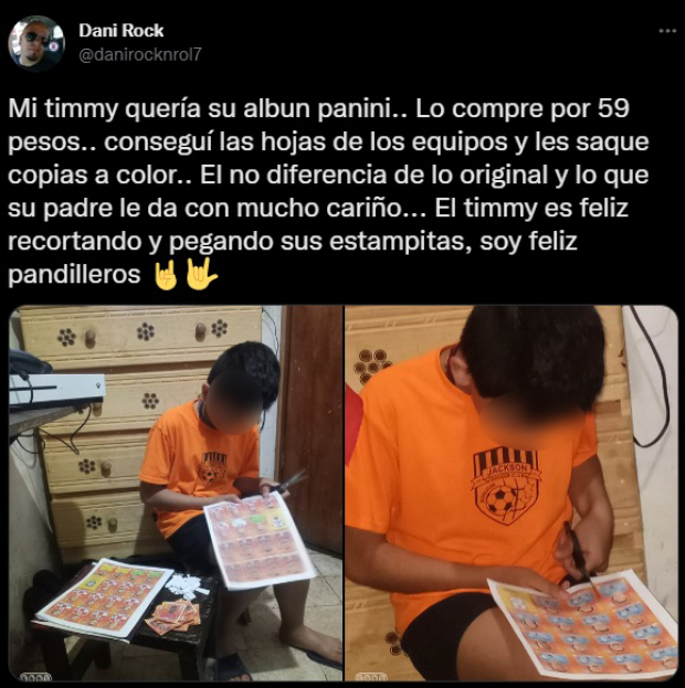 "Papá imprime pegatinas para el álbum de la Copa Mundial para cumplir el sueño de su hijo". Esta historia es realmente sorprendente. Te sorprenderás al leerla.