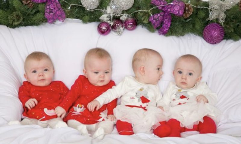 "Conoce a los adorables cuádruples de 70 millones que son el mejor regalo de Navidad de mamá."