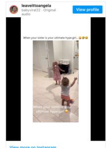 Video encantador: Cuando tu hermano se convierte en tu animador número uno.