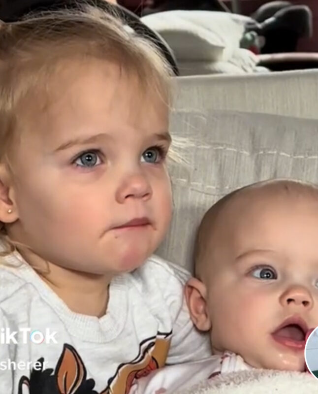 Mamá captura la conmovedora interacción entre el niño pequeño y su hermanita mientras mira a la Sra. Rachel