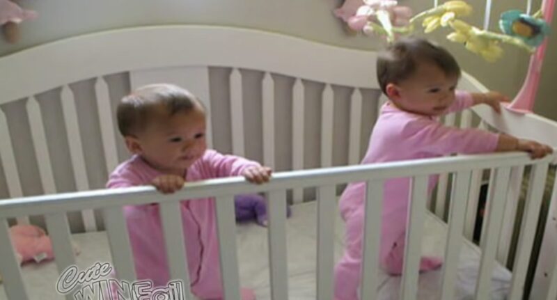 Adorables bebés gemelos tienen una conexión profunda, pero incluso su mamá quedó estupefacta ante este video
