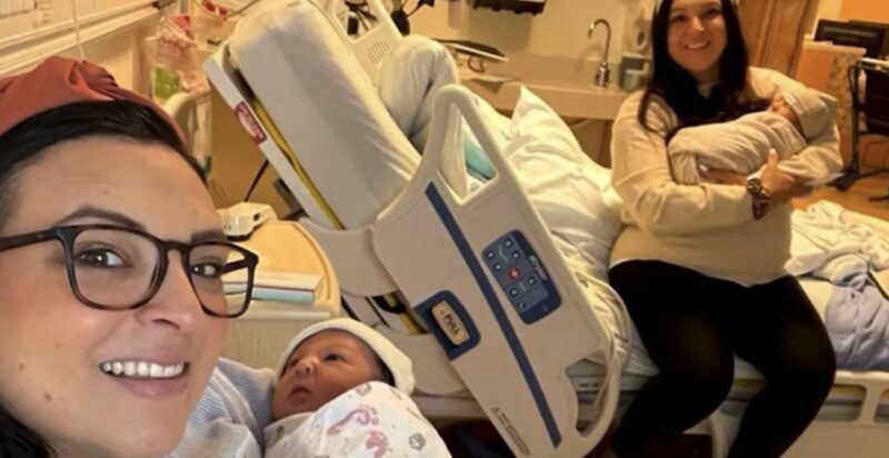 Hermanas gemelas dan a luz a niños el mismo día en el mismo hospital