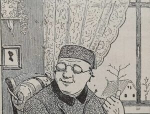 "Díganle a mi vecino que no estoy en casa." ¿Dónde está este vecino molesto en la imagen?