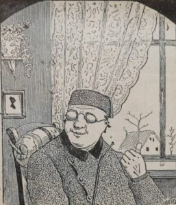 "Díganle a mi vecino que no estoy en casa." ¿Dónde está este vecino molesto en la imagen?