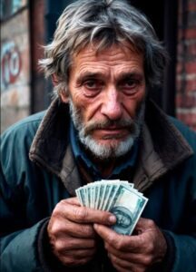 "Un hombre sin hogar se convirtió en millonario al darle sus últimos 250 rublos a una chica que se quedó sin gasolina… ¡El final de la historia es muy inesperado!"