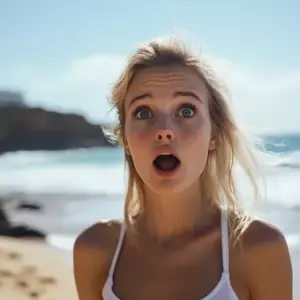 Sorprendí a mi papá con una jovencita en la playa mientras él estaba "en viaje de negocios"