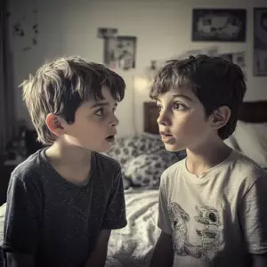 Mis hijos gemelos dejaron de hablar después de que mi suegra pasó el fin de semana con nosotros. Una noche, finalmente los escuché hablar y me quedé desconcertada