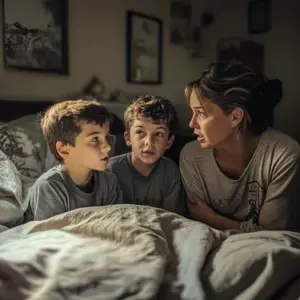 Mis hijos gemelos dejaron de hablar después de que mi suegra pasó el fin de semana con nosotros. Una noche, finalmente los escuché hablar y me quedé desconcertada