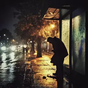 Ayer, el hombre que salvé en una tormenta hace veinte años tocó a mi puerta.