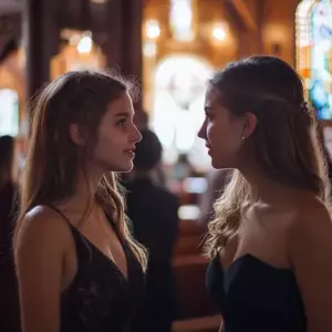 Noté algo extraño en la novia en la boda de mi mejor amiga: cuando levanté su vestido, todos quedaron en shock
