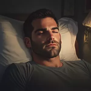 Un hombre postrado en cama sospecha que su esposa lo engaña y pide que le instalen un espejo en el techo para atraparla en el acto
