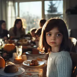 En la cena de Acción de Gracias, mi hija se puso de pie y gritó: "¿Y dónde está la mujer que papá tiene en nuestro cobertizo?"