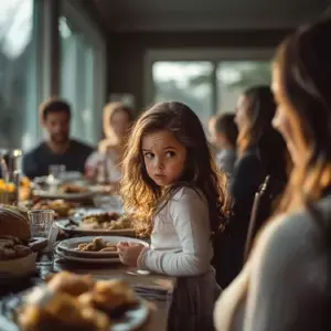 En la cena de Acción de Gracias, mi hija se puso de pie y gritó: "¿Y dónde está la mujer que papá tiene en nuestro cobertizo?"
