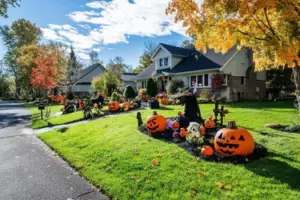 Mi vecino le arrojó huevos a mi auto porque “bloqueaba la vista” de sus decoraciones de Halloween