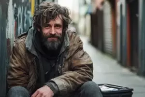 Le di refugio a un hombre sin hogar que vi cerca del basurero. Me quedé sin palabras cuando salió de la ducha