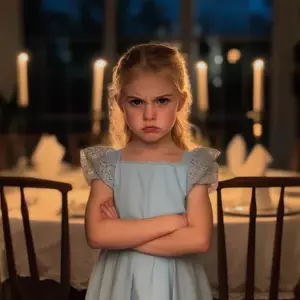 En la cena de Navidad, mi hija se puso de pie y gritó: "¿Y dónde está el hombre que mamá tiene en nuestro sótano?"