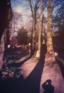 Un hombre tropieza con una lápida en el bosque y ve en ella una foto de su infancia – Historia del día