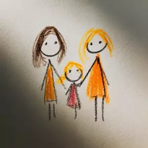 Mi hija empezó a dibujar «Dos mamás»: la verdad me destrozó.