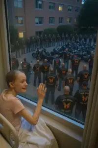 Sesenta y tres motociclistas llegaron a la ventana del hospital de mi hija con una enfermedad terminal a las 7 p. m.