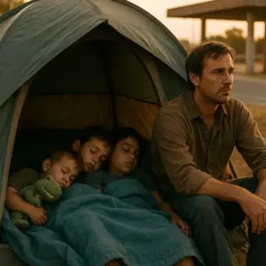 Mis hijos piensan que estamos acampando, pero no saben que estamos sin hogar