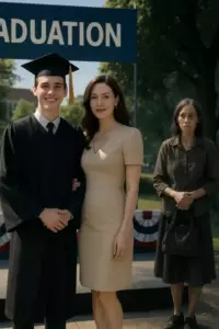 El hijo se avergüenza de su madre de un solo ojo, invita a otra mujer a su graduación