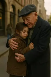 “¿Te gustaría ser mi nieta?” — Un millonario mayor le preguntó a una niña hambrienta