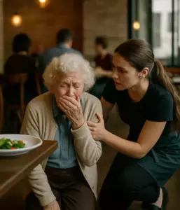 “¡Arrodíllese, señora!” La orden urgente de la camarera me salvó la vida en mi 50.º aniversario.